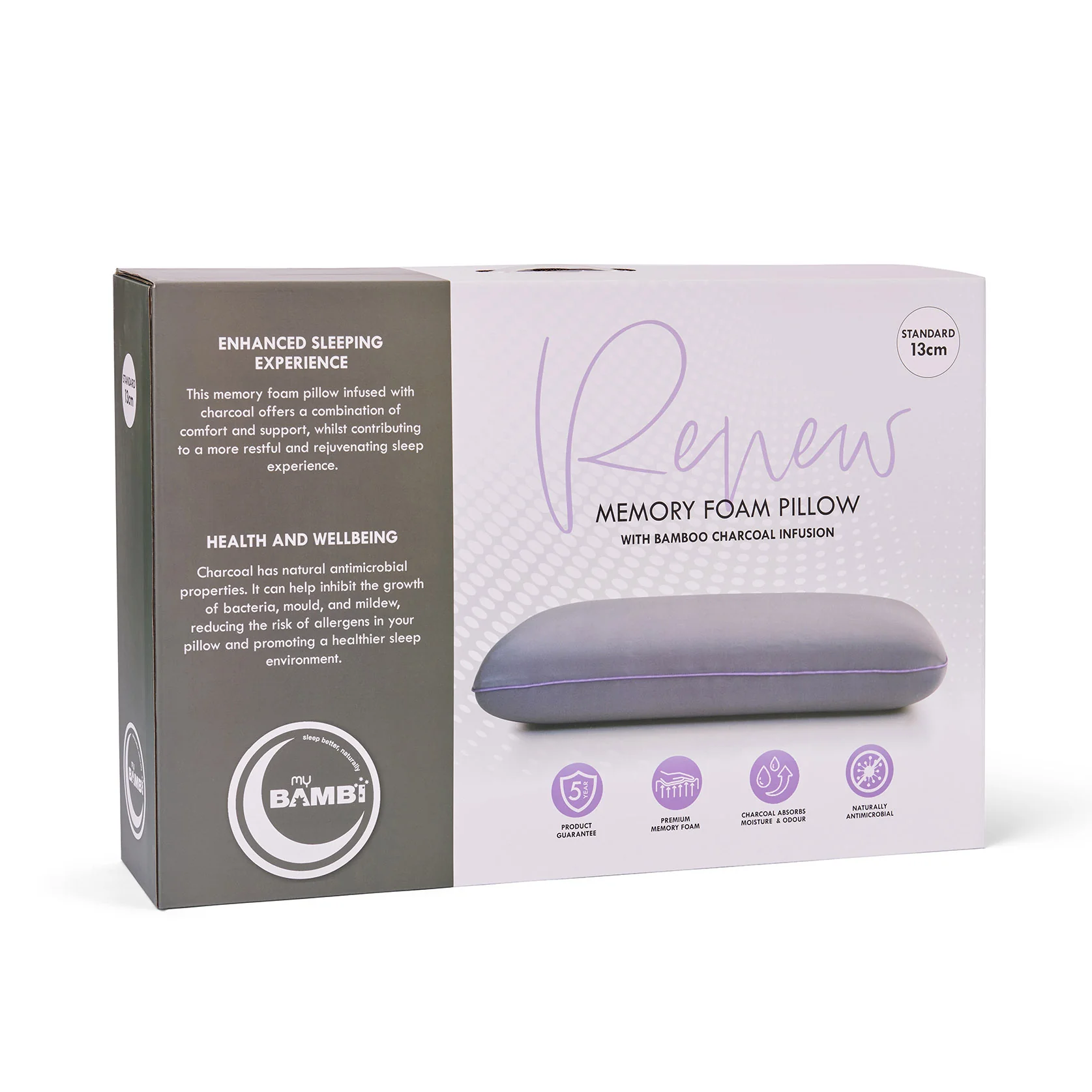 Charcoal Infused Memory Foam Pillow - Image 7