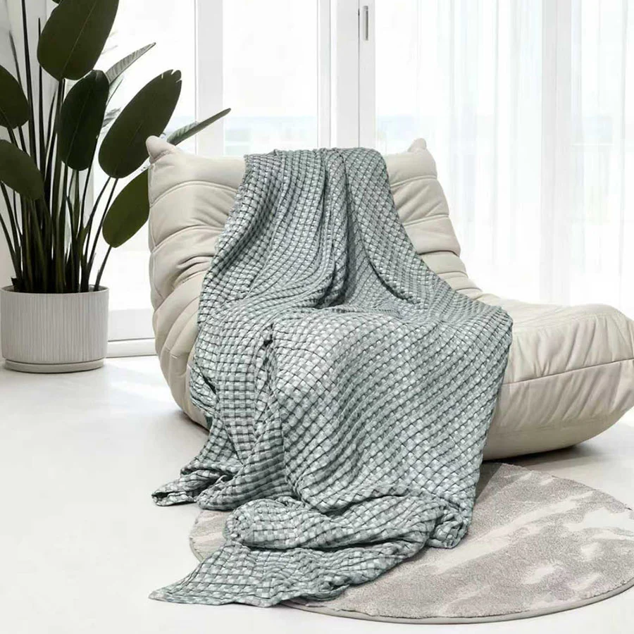 Cotton Bamboo Waffle Blanket - Image 16