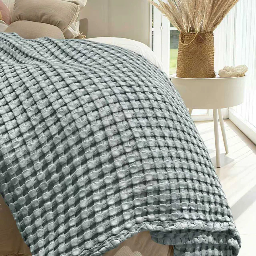 Cotton Bamboo Waffle Blanket - Image 17
