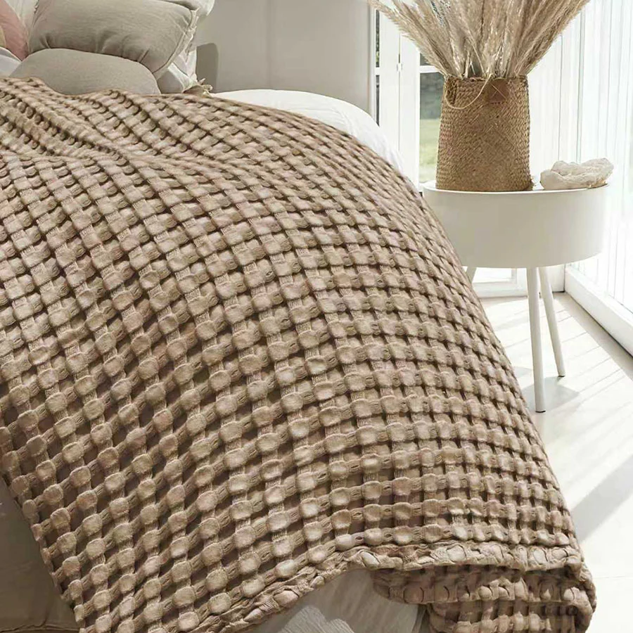 Cotton Bamboo Waffle Blanket - Image 22