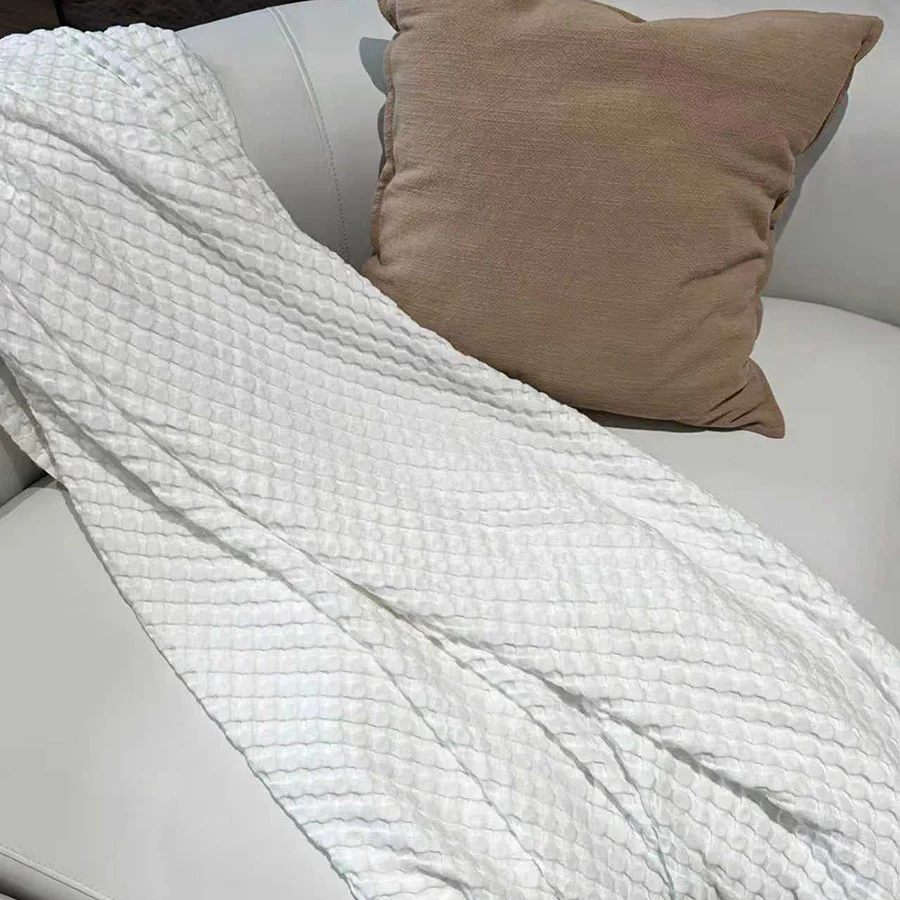 Cotton Bamboo Waffle Blanket - Image 27