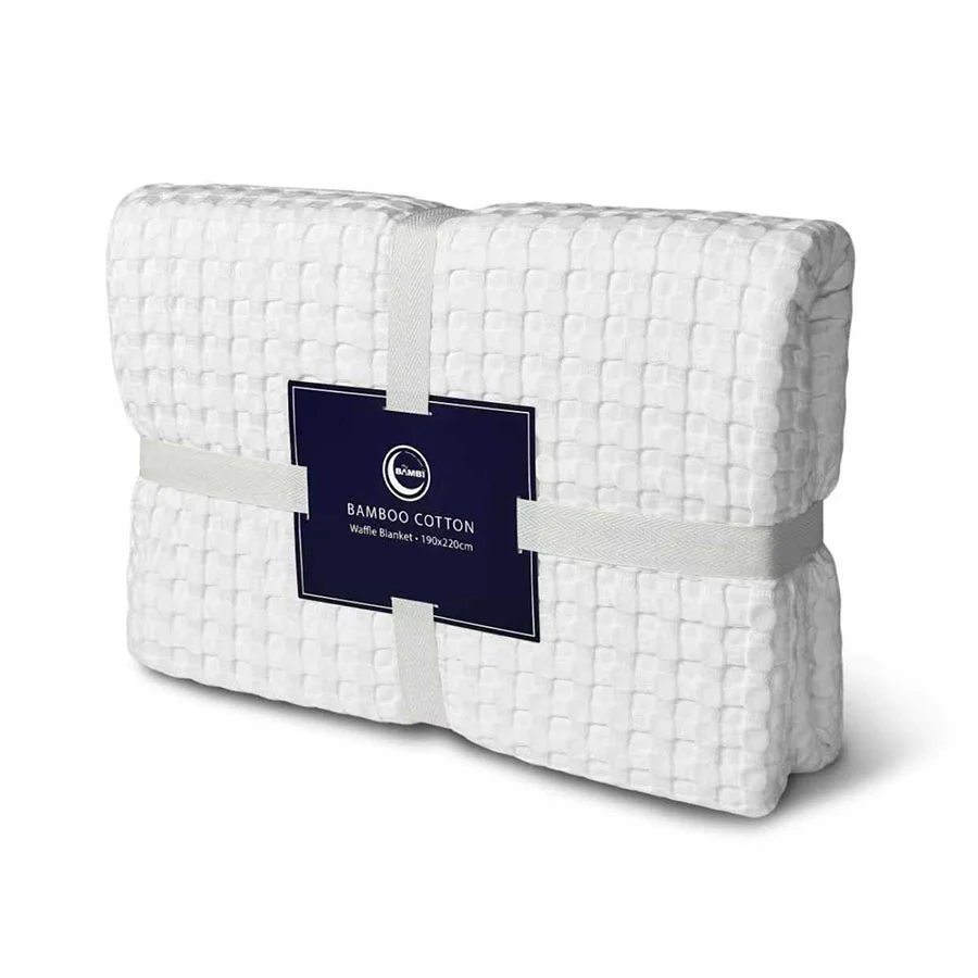 Cotton Bamboo Waffle Blanket - Image 32