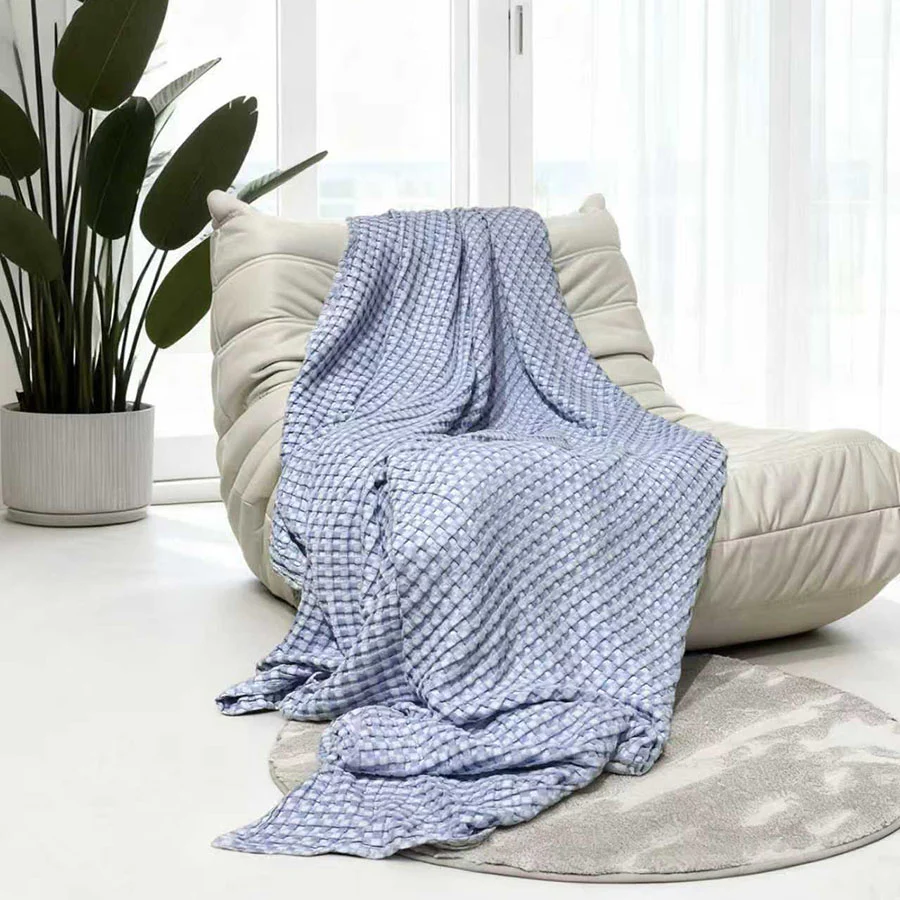 Cotton Bamboo Waffle Blanket - Image 6