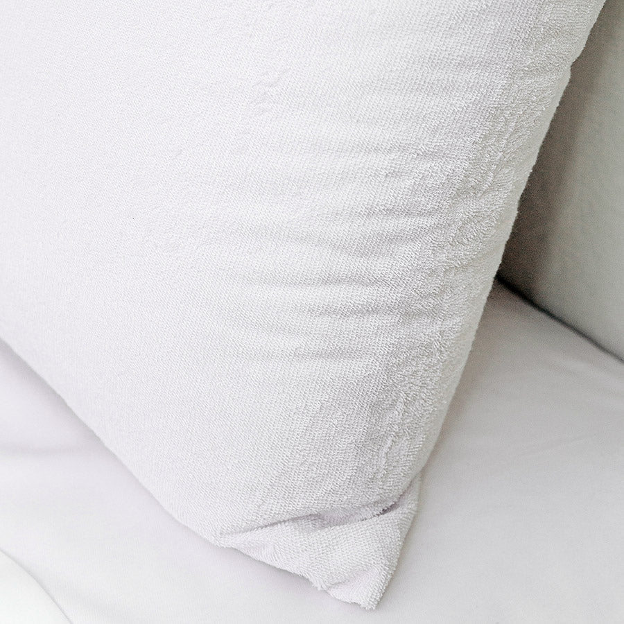 Cotton Bamboo Towelling Waterproof Pillow Protector - Image 3